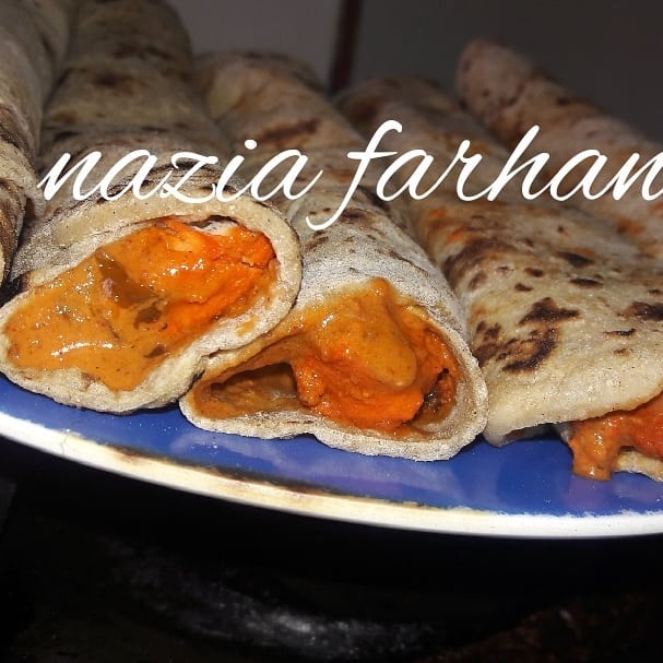 Chicken Makhni Roll / Chicken Tikka Roll