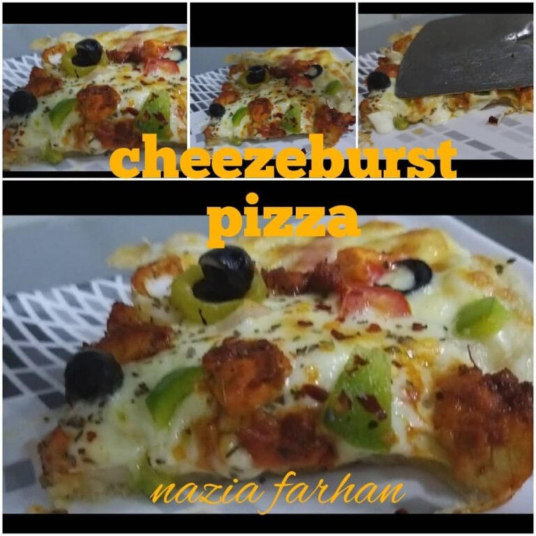 Chicken Tikka Cheese Burst Pizza (Dominoes Style)