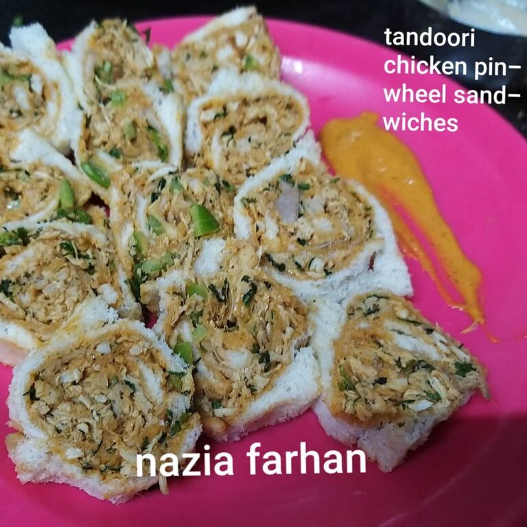 Tandoori Chicken Pinwheel Sandwiches