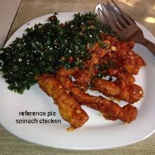 Crispy Spinach Chicken