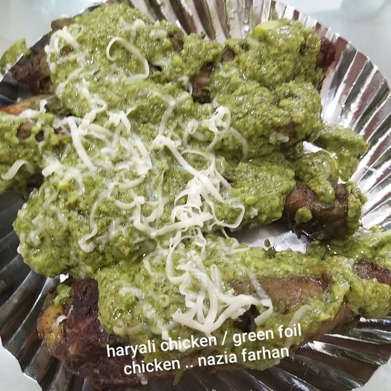 Hariyali Chicken / Green Foil Chicken