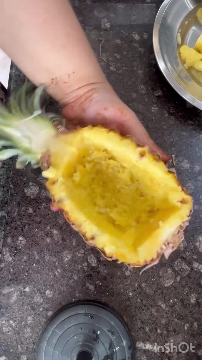 How To Make Pineapple Serving Bowl