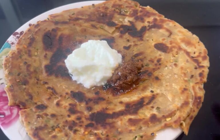 Quick Chilli Garlic Paratha